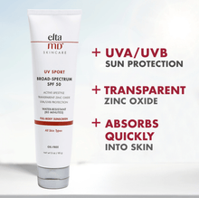 Load image into Gallery viewer, EltaMD Sunscreens EltaMD UV Sport Broad-Spectrum Full-Body Sunscreen SPF 50, 3oz, Elta MD UV Sport Broad-Spectrum Full-Body Suncsreen | Best Sunblock
